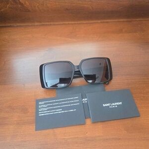 Saint Laurent Black Square Sunglasses
